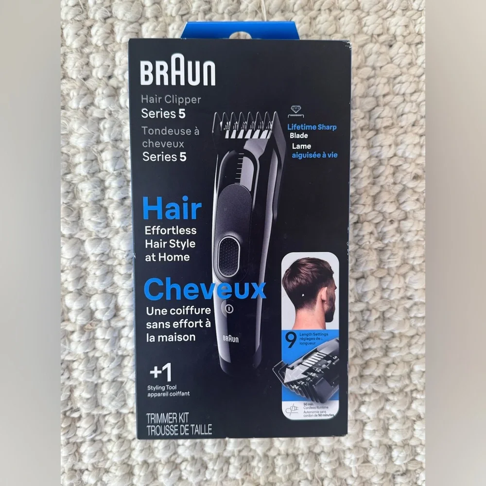 NIB Braun Hair Clippers Series 5 5310, Hair Clippers for Men